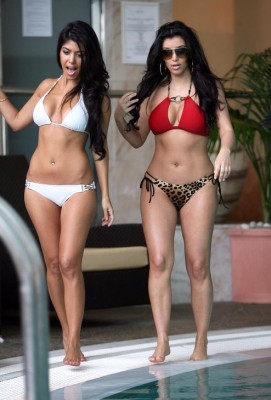 bikini body battle kourtney kardashian or kim kardashian 593